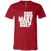 Jesus Mary Joseph Unisex Jersey V-Neck T-Shirt
